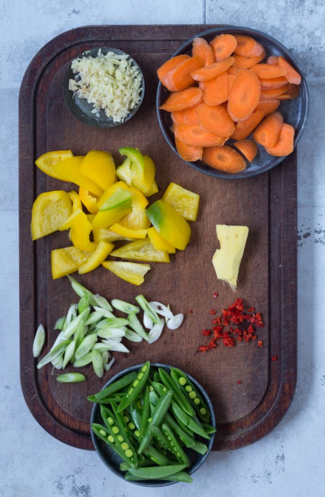 grønt til boller i karry