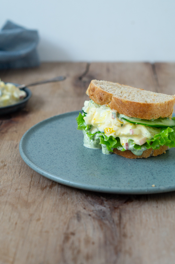 sandwich med æggesalat