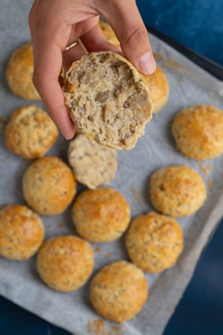 Glutenfri Grovboller Med Havregryn Og Solsikkekerner