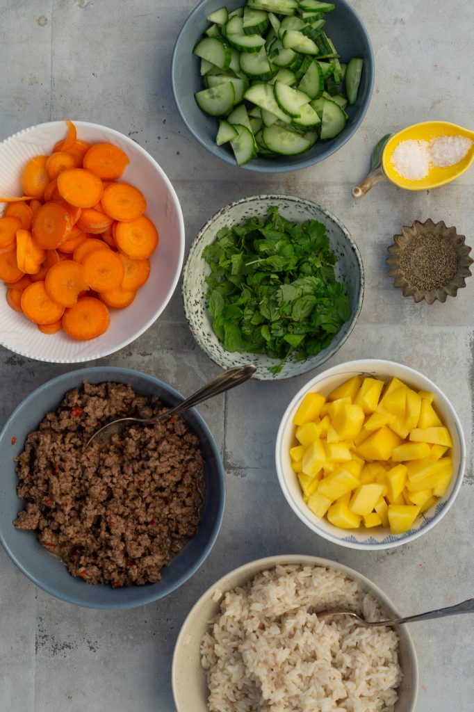 asiatisk rissalat asiatisk rissalat