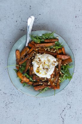 Stræde Snor skør Salat med butternut squash, feta og cashewnødder - Julie Bruun