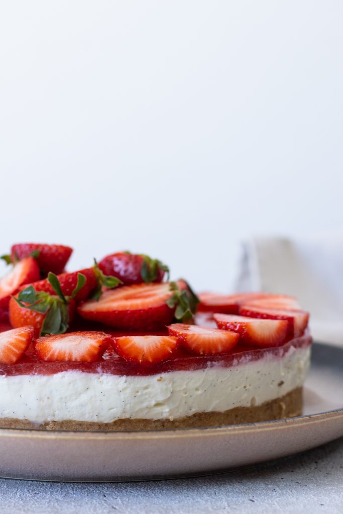 cheesecake med jordbær