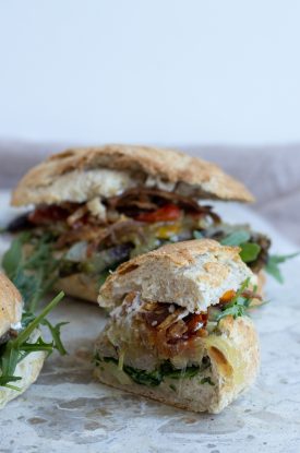 sandwich med flanksteak