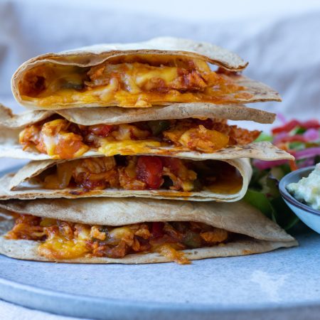 Quasadillas med kyllingefyld