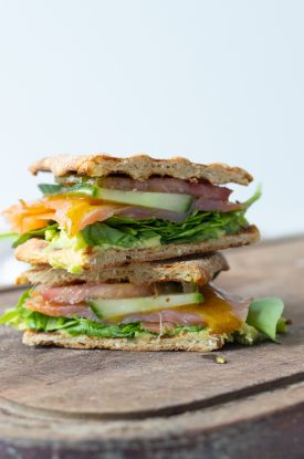 sandwich med laks