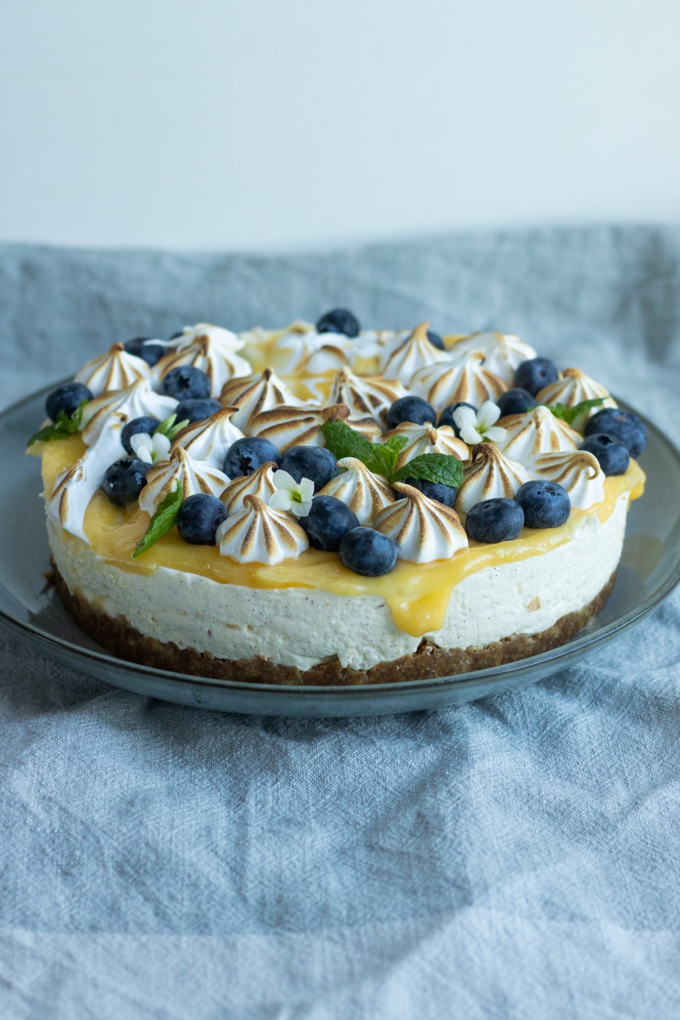 Cheesecake med lemoncurd - Julie Bruun