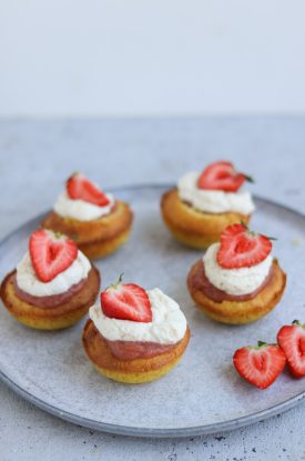 Rabarber cupcakes