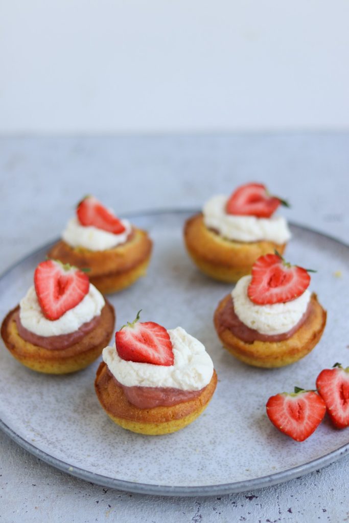 Rabarber cupcakes