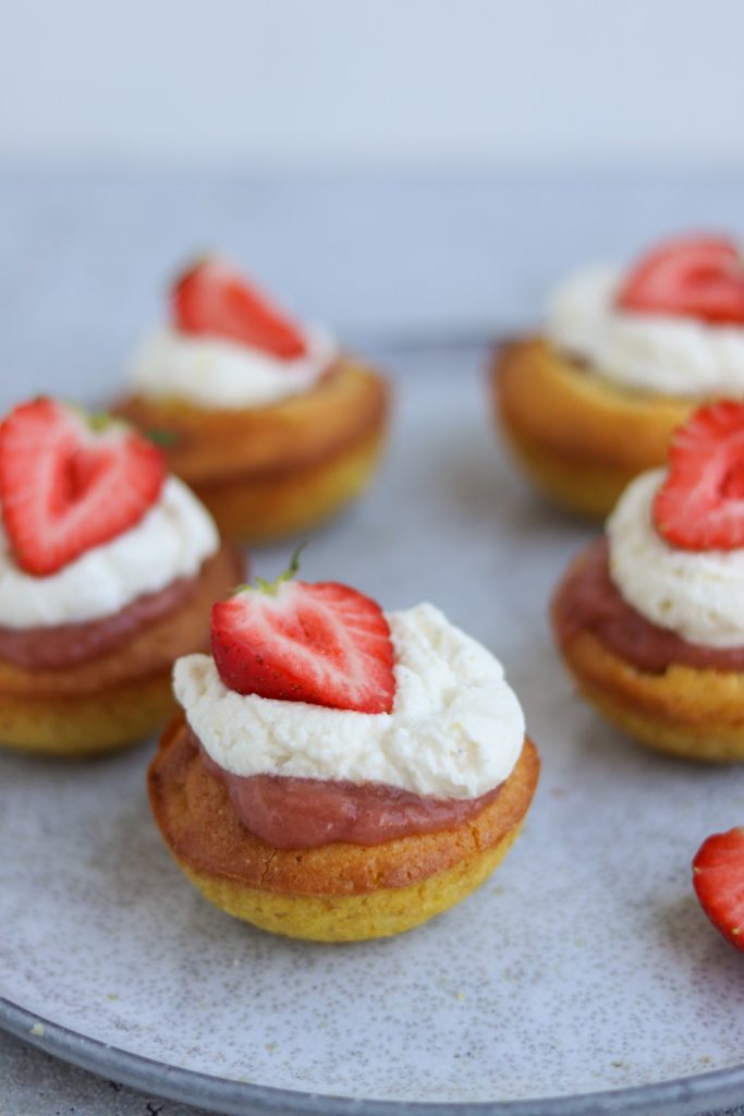 Rabarber cupcakes