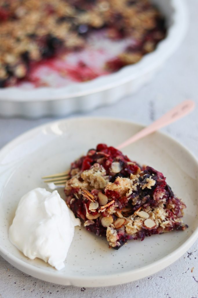 Hindbærcrumble