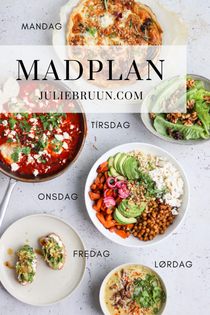 Vegetar madplan uge 30