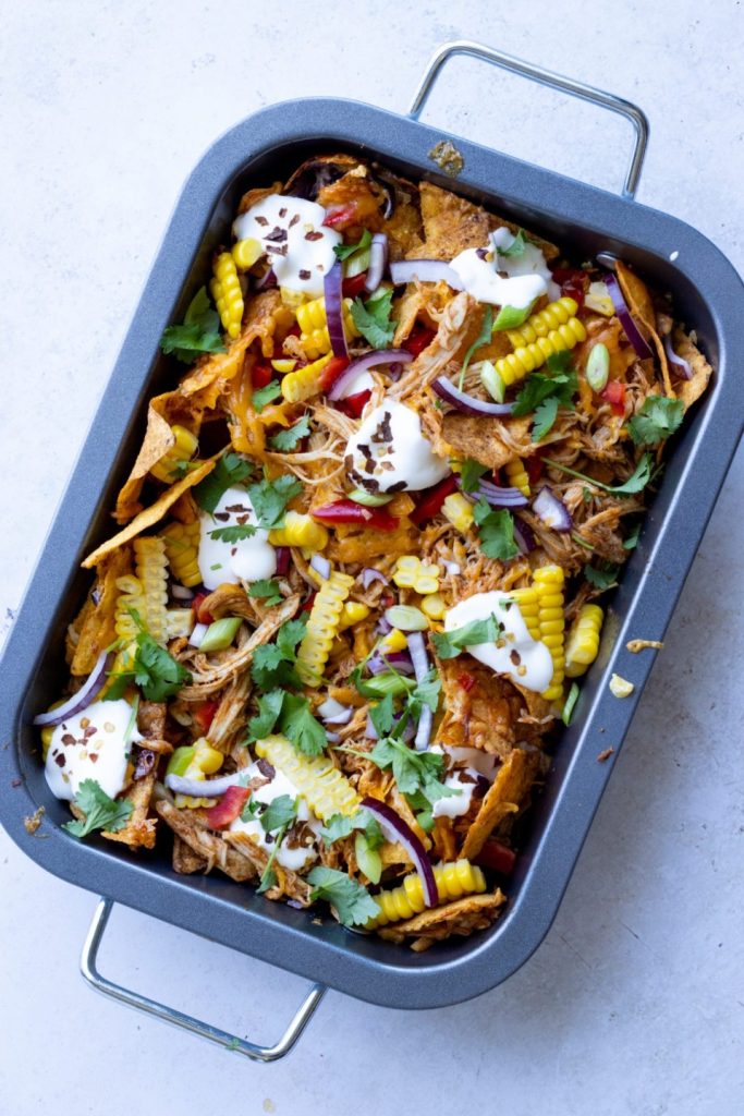 Mad til studenterkørsel og studenterfest: Nachos med kylling