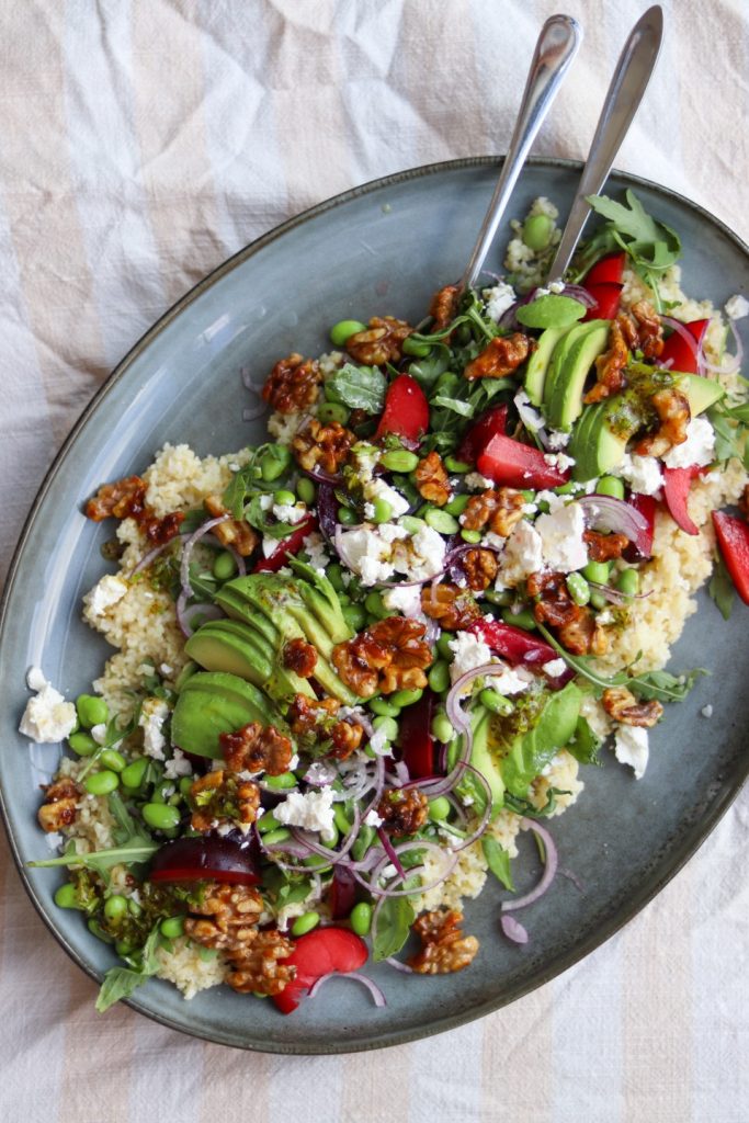 salat med blommer 