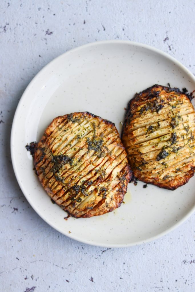 Hasselback knoldselleri