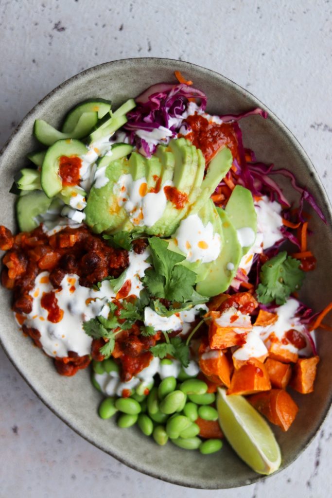bowls med gråærtefyld