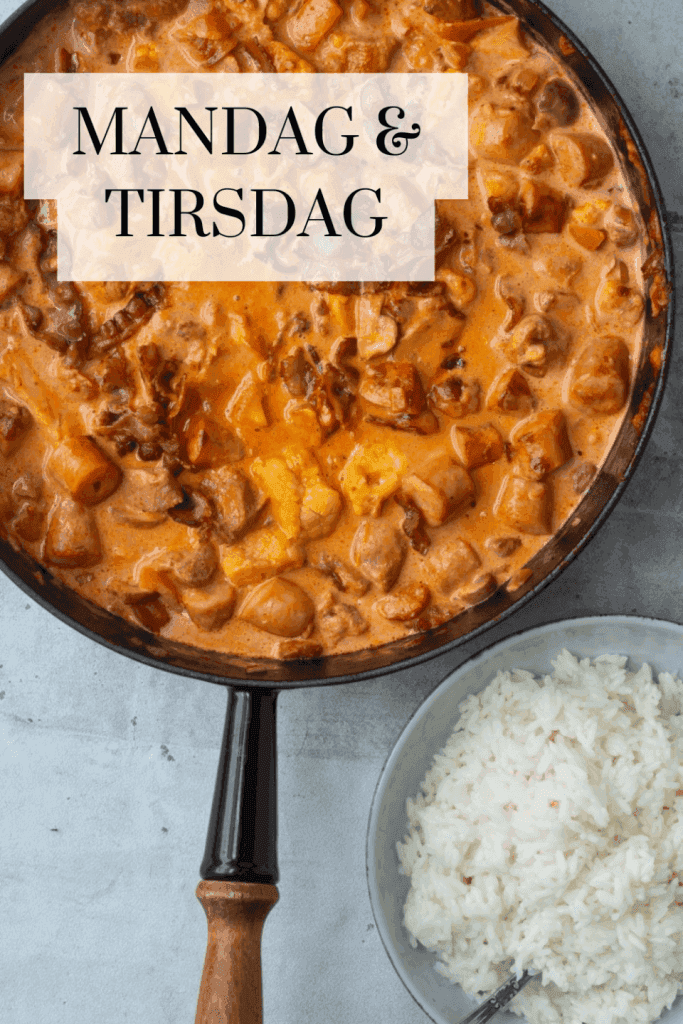 Børnevenlig madplan til uge 42