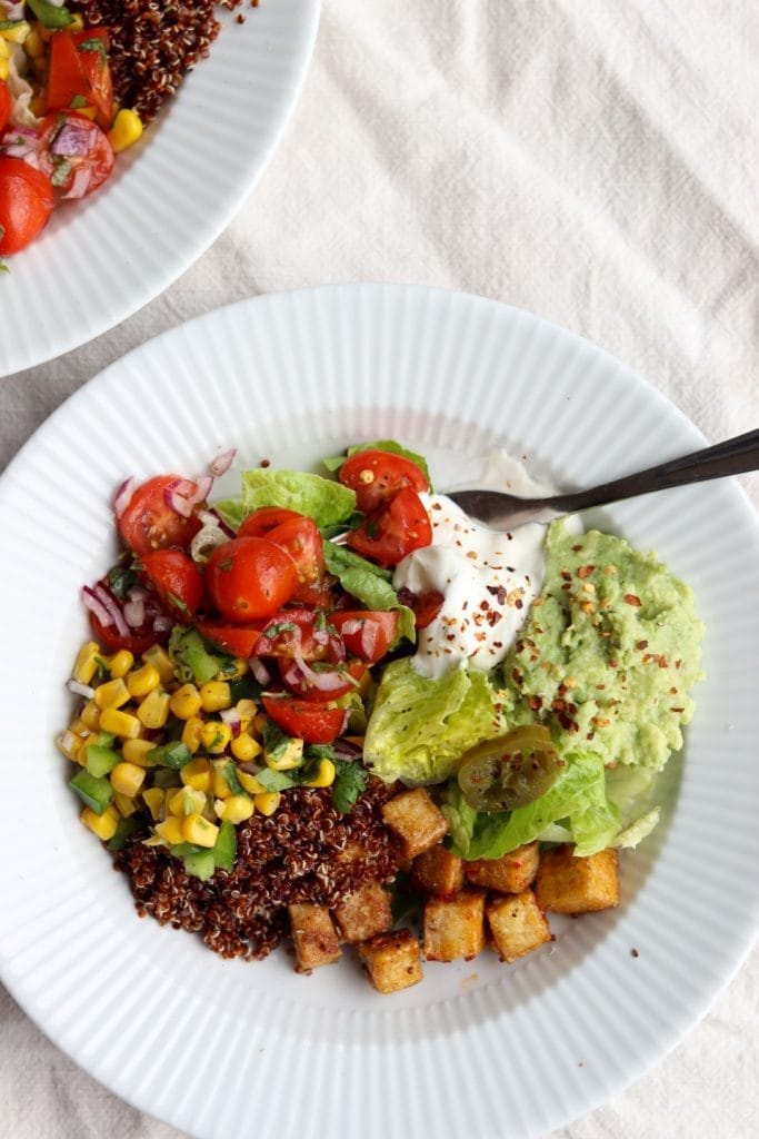 Mexi salatbowls med tofu 