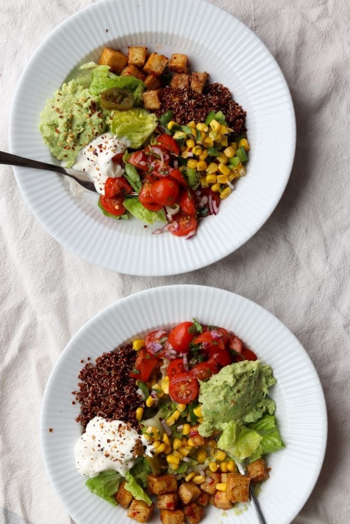 Mexi salatbowls med tofu