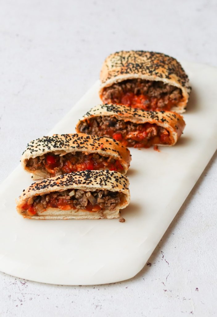 indbagt pizza