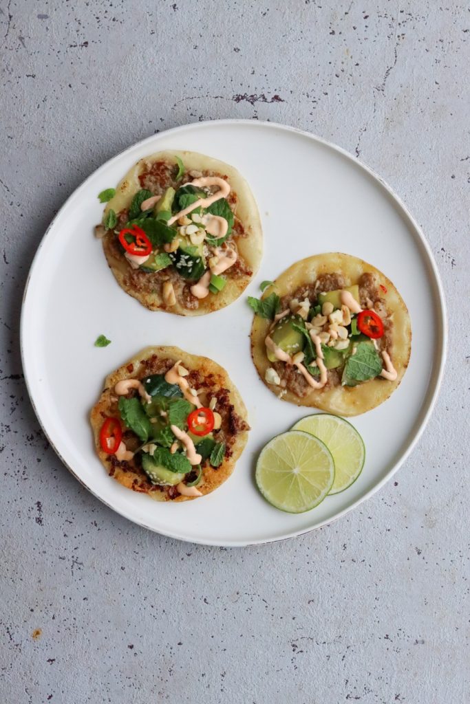 Smashed dumplings