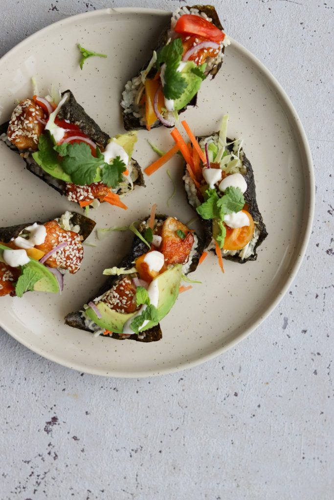 Sushiwraps med teriyakikylling