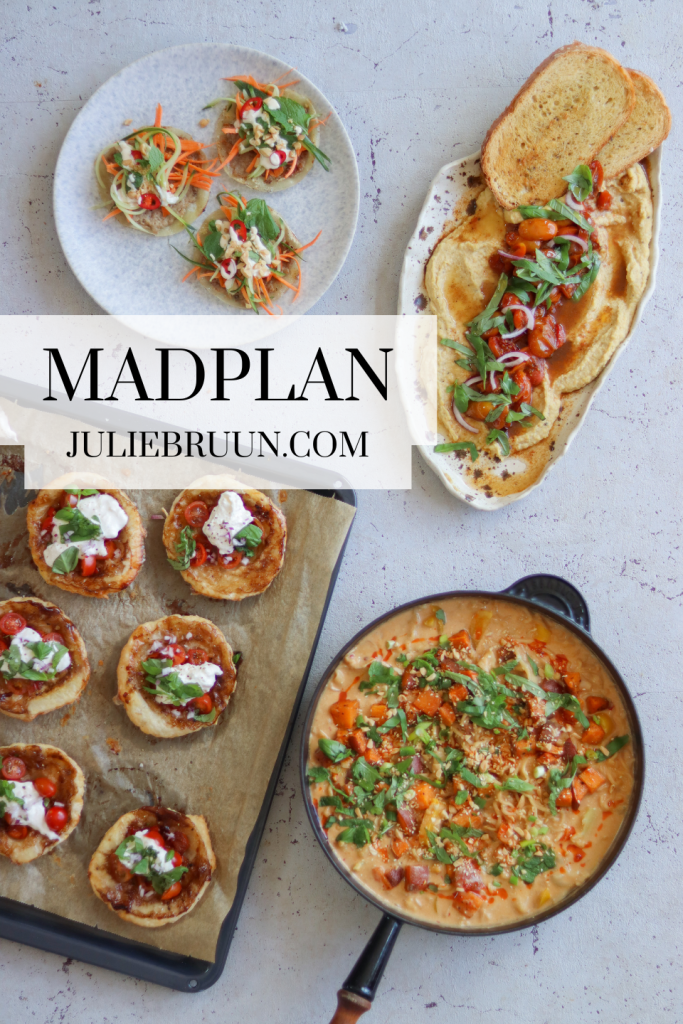 Sund madplan til ugen fra Julie Bruun