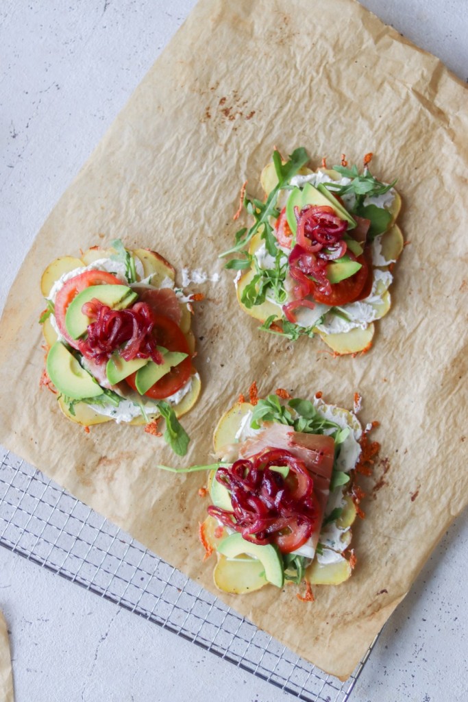Kartoffelwraps med løgkompot