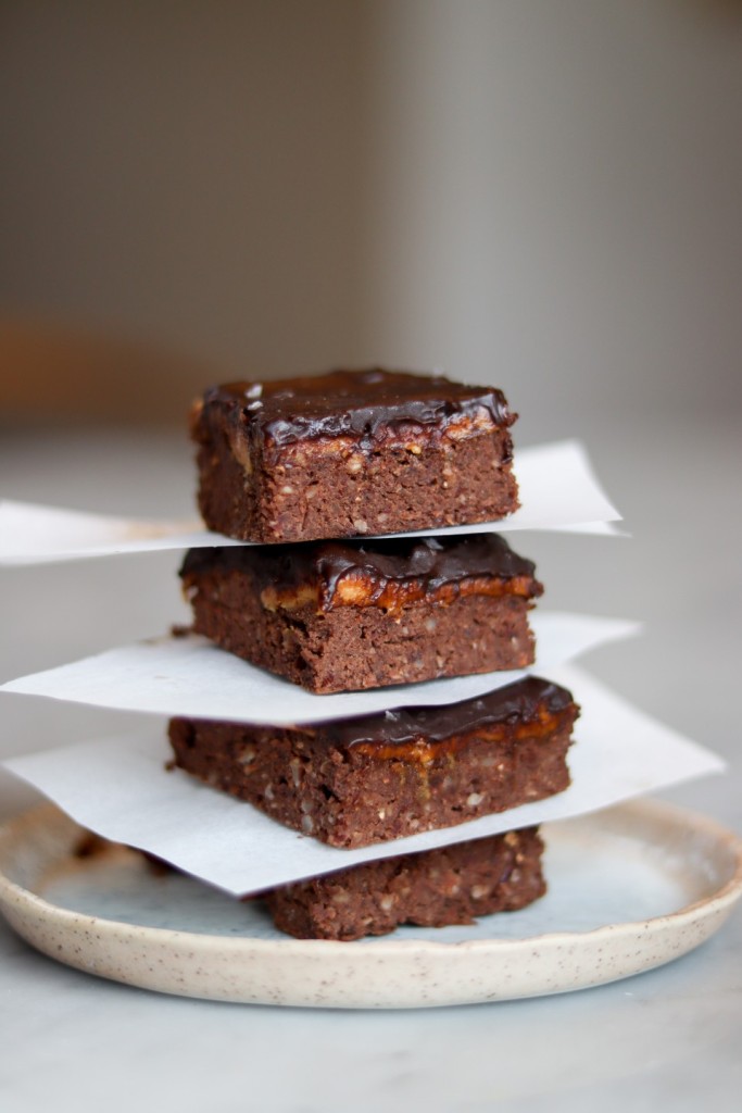 Bønnebrownie med peanutbutter