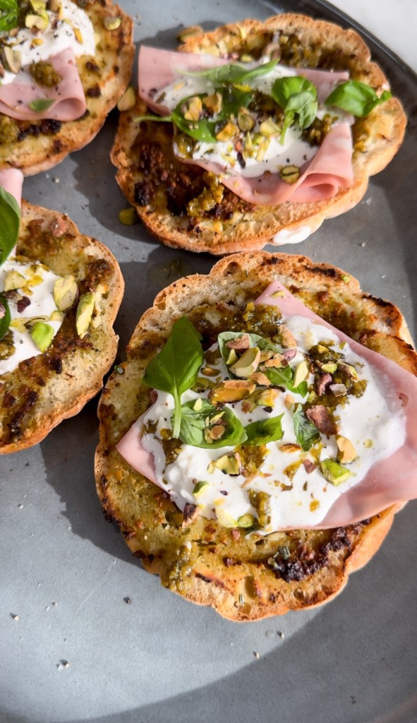 pitapizza med mortadella