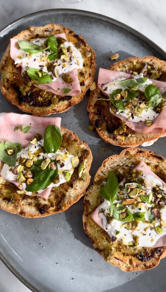 pitapizza med mortadella