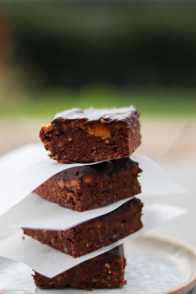 Bønnebrownie med peanutbutter