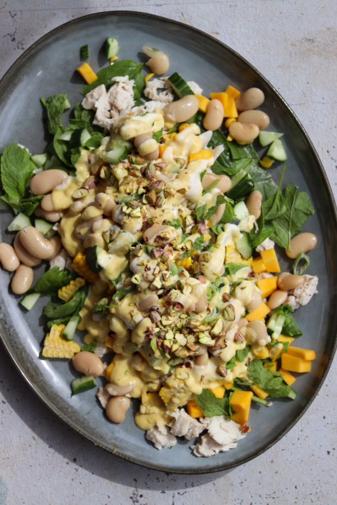 Mangosalat med mangodressing