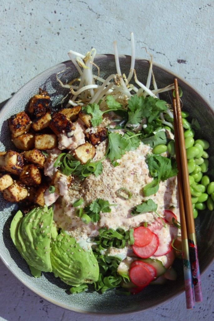 Kimchi poke bowl